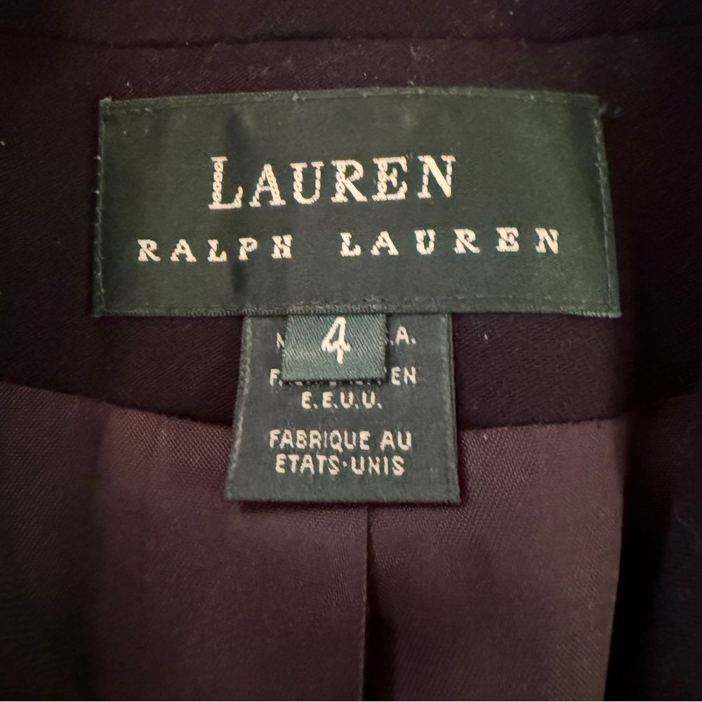 Lauren Ralph Lauren Vintage Emblem Dark Navy Blazer - Picture 2 of 7